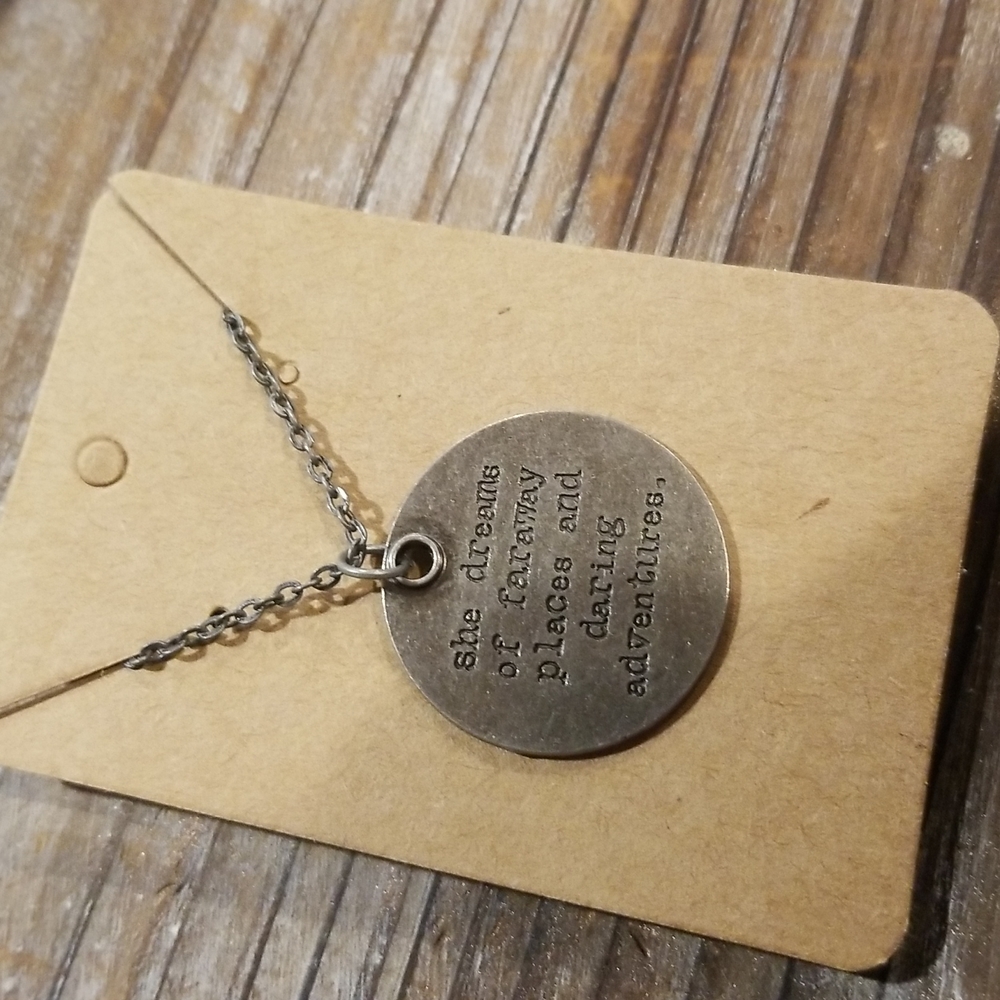 Quote necklace